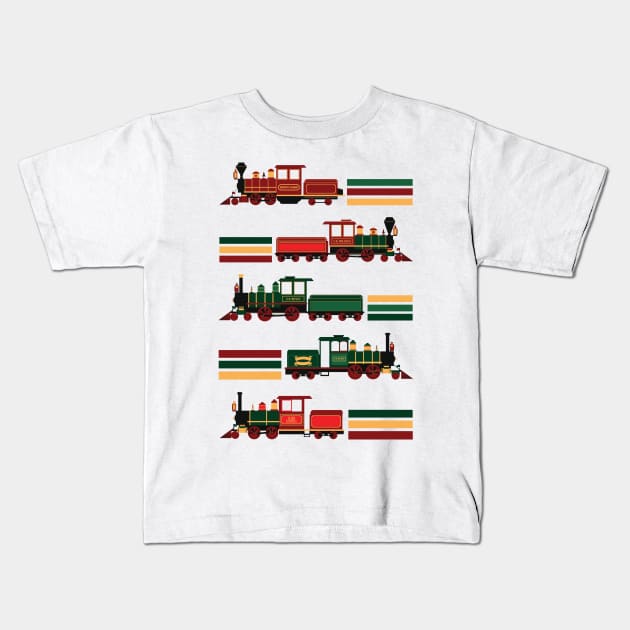 Magic Trains Kids T-Shirt by Lunamis